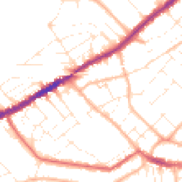 Daytime road noise heatmap for BH5 2JX