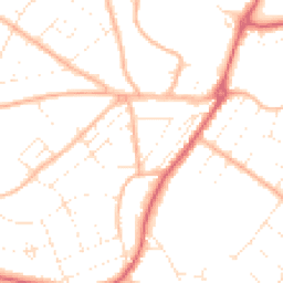 Daytime road noise heatmap for BH6 3AB