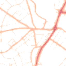 Daytime road noise heatmap for BH6 3AD