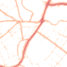 Daytime road noise heatmap for BH6 3AH