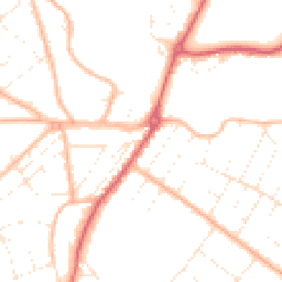 Daytime road noise heatmap for BH6 3AJ