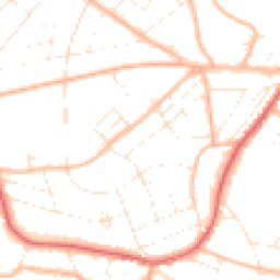 Daytime road noise heatmap for BH6 3AL