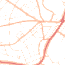 Daytime road noise heatmap for BH6 3AP