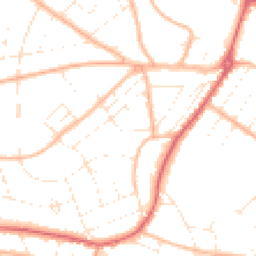 Daytime road noise heatmap for BH6 3AR