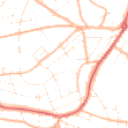 Daytime road noise heatmap for BH6 3AW