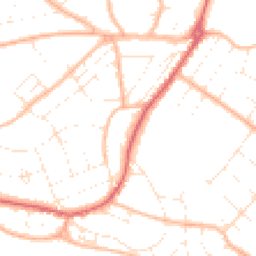Daytime road noise heatmap for BH6 3BS