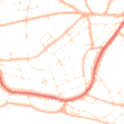 Daytime road noise heatmap for BH6 3BU