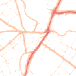 Daytime road noise heatmap for BH6 3BY