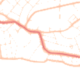 Daytime road noise heatmap for BH6 3DA