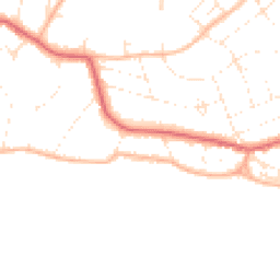 Daytime road noise heatmap for BH6 3DD