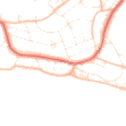 Daytime road noise heatmap for BH6 3DH