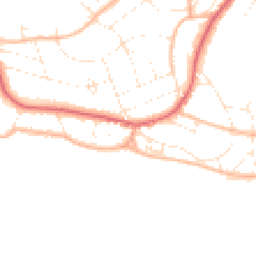 Daytime road noise heatmap for BH6 3DJ