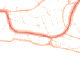 Daytime road noise heatmap for BH6 3DZ