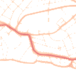 Daytime road noise heatmap for BH6 3HN