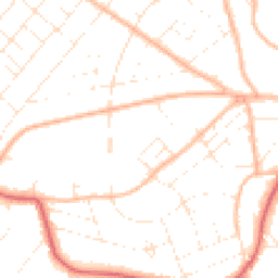 Daytime road noise heatmap for BH6 3JN