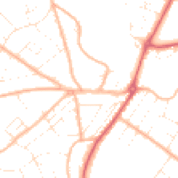 Daytime road noise heatmap for BH6 3JZ