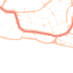 Daytime road noise heatmap for BH6 3NR