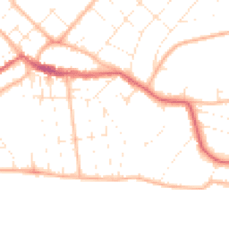 Daytime road noise heatmap for BH6 3PT