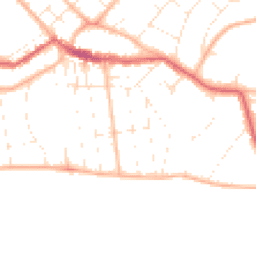 Daytime road noise heatmap for BH6 3TB