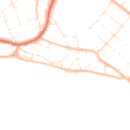 Daytime road noise heatmap for BH6 4BT