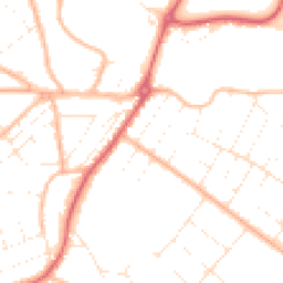 Daytime road noise heatmap for BH6 4HE