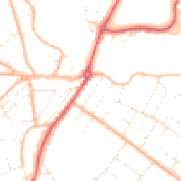 Daytime road noise heatmap for BH6 4HG