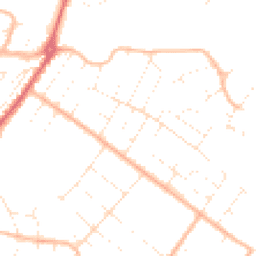Daytime road noise heatmap for BH6 4JA