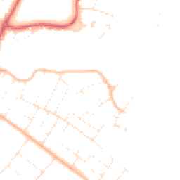 Daytime road noise heatmap for BH6 4LL