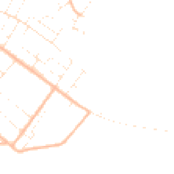 Daytime road noise heatmap for BH6 4NA