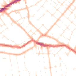 Daytime road noise heatmap for BH6 5AA