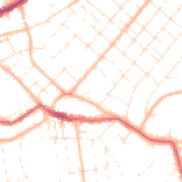 Daytime road noise heatmap for BH6 5BE