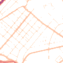 Daytime road noise heatmap for BH6 5BW