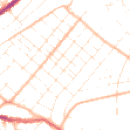 Daytime road noise heatmap for BH6 5DL