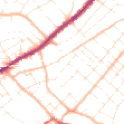 Daytime road noise heatmap for BH6 5HN