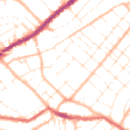 Daytime road noise heatmap for BH6 5JA