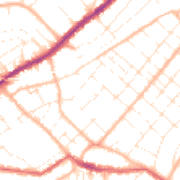Daytime road noise heatmap for BH6 5JE