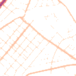 Daytime road noise heatmap for BH6 5NA