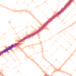 Daytime road noise heatmap for BH6 5NS