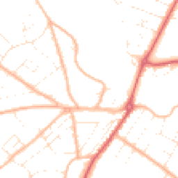 Daytime road noise heatmap for BH6 5NW