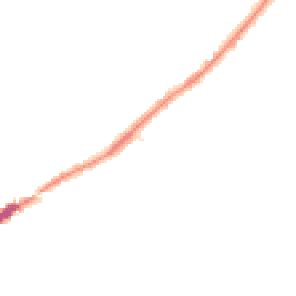 Night-time road noise heatmap for BH6 5PL