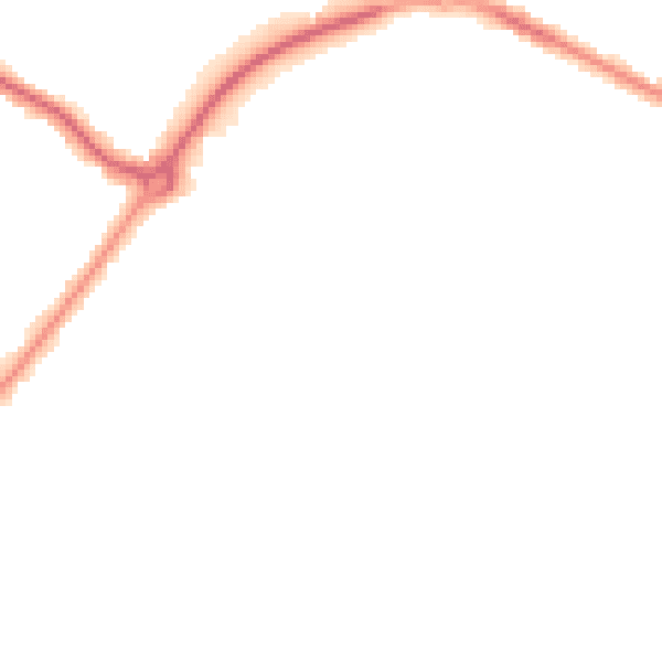 Night-time road noise heatmap for BH6 5QJ