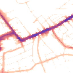 Daytime road noise heatmap for BH7 6AH