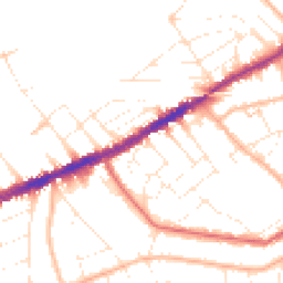 Daytime road noise heatmap for BH7 6AJ