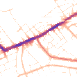 Daytime road noise heatmap for BH7 6AP