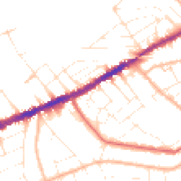 Daytime road noise heatmap for BH7 6AR