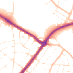 Daytime road noise heatmap for BH7 6AS
