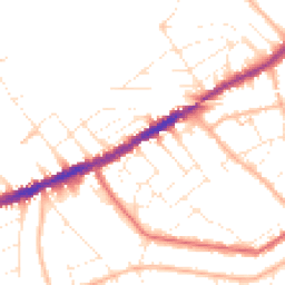 Daytime road noise heatmap for BH7 6AT