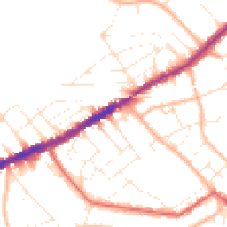 Daytime road noise heatmap for BH7 6AX