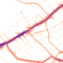 Daytime road noise heatmap for BH7 6AY