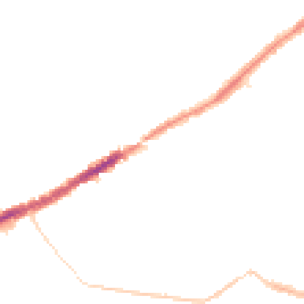 Night-time road noise heatmap for BH7 6AY